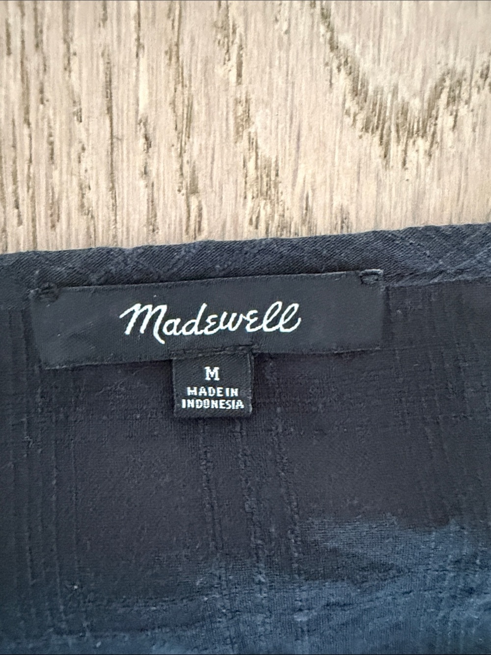 Madewell Black Puff-Sleeve Button-Front Blouse - Picture 2 of 6